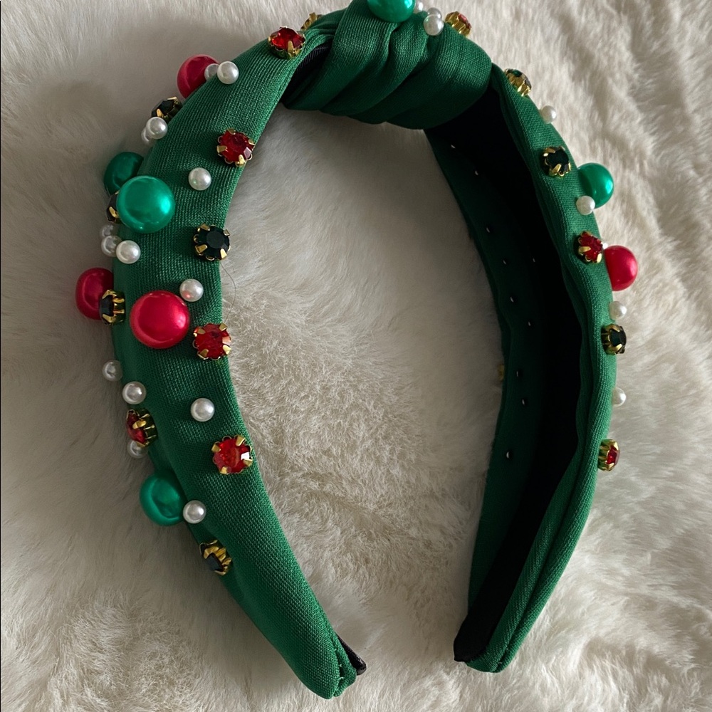 Embellished Bejeweled Christmas Headband